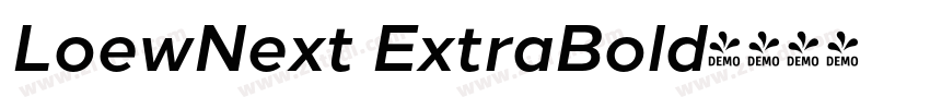 LoewNext ExtraBold字体转换